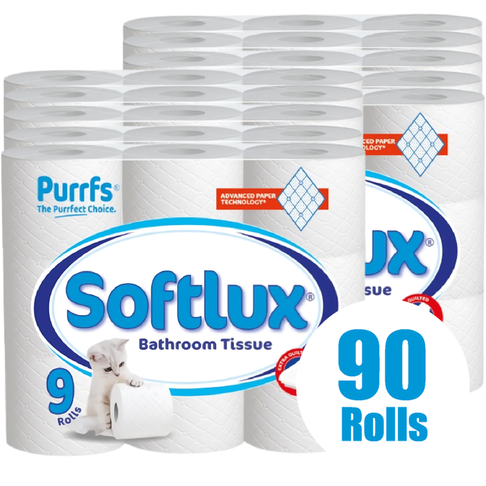 Softlux 3Ply Toilet Roll 90 Rolls