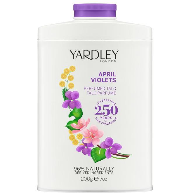Yardley London April Violets Perfumed Talc 200g