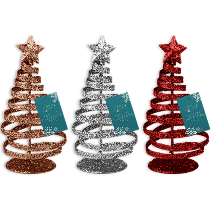 Christmas Glittering Tree Decoration 15cm