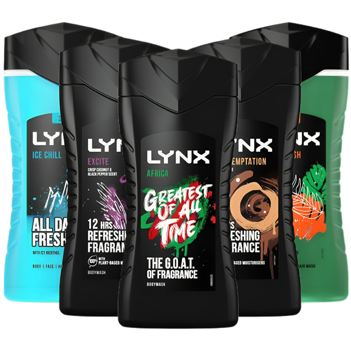 Lynx Shower Gels 225ml (Scent Options)