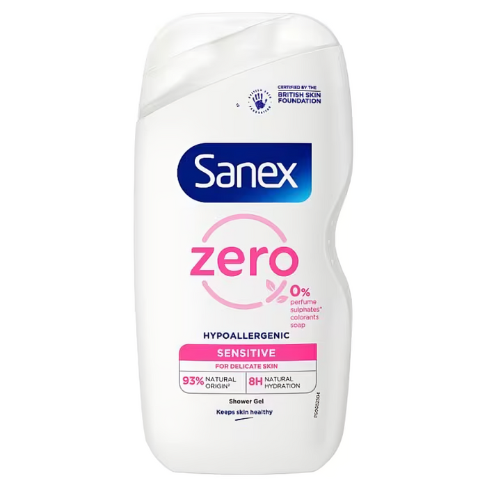 Sanex Zero% Sensitive Shower Gel for Delicate Skin 450ml