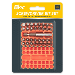 Screwdriver Bit Set, 33 Piece