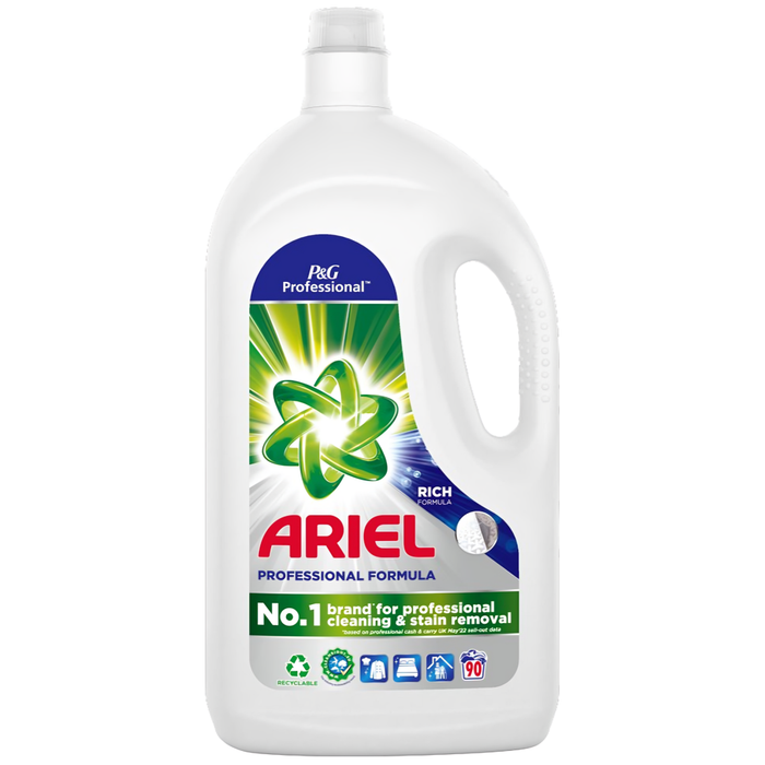 Ariel Professional Regular Laundry Liquid Detergent 4.05L, 90 Washes