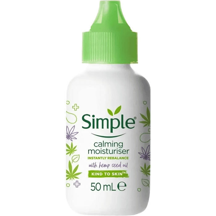 Simple Calming Moisturiser Cream with Hemp Seed Oil 50ml