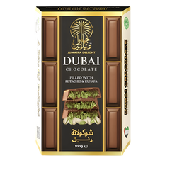 Jumaira Delight Dubai Chocolate Bar 100g, Pistachio & Kunafa