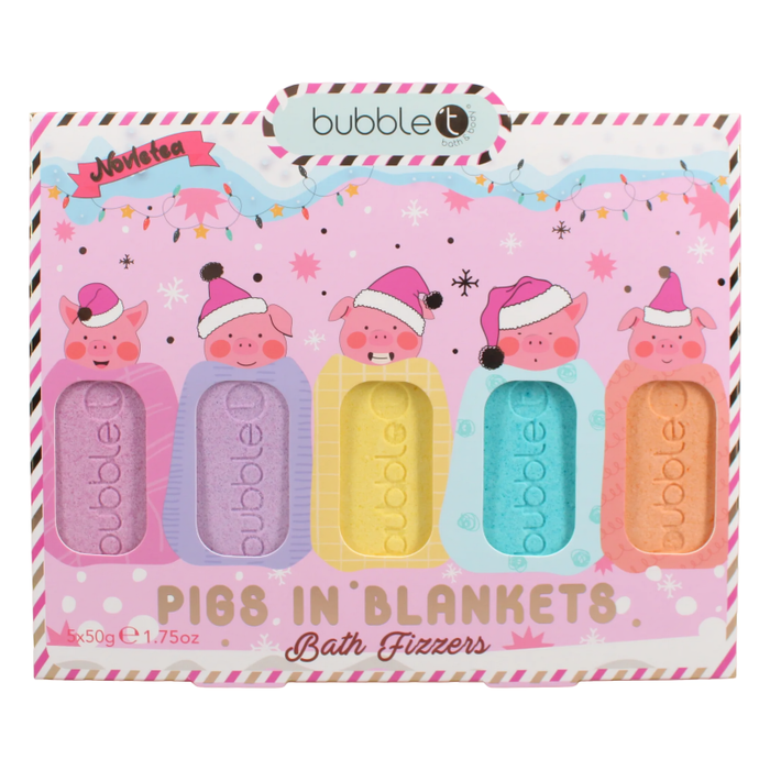 Bubble T Noveltea Pigs In Blankets Bath Fizzers Gift Set