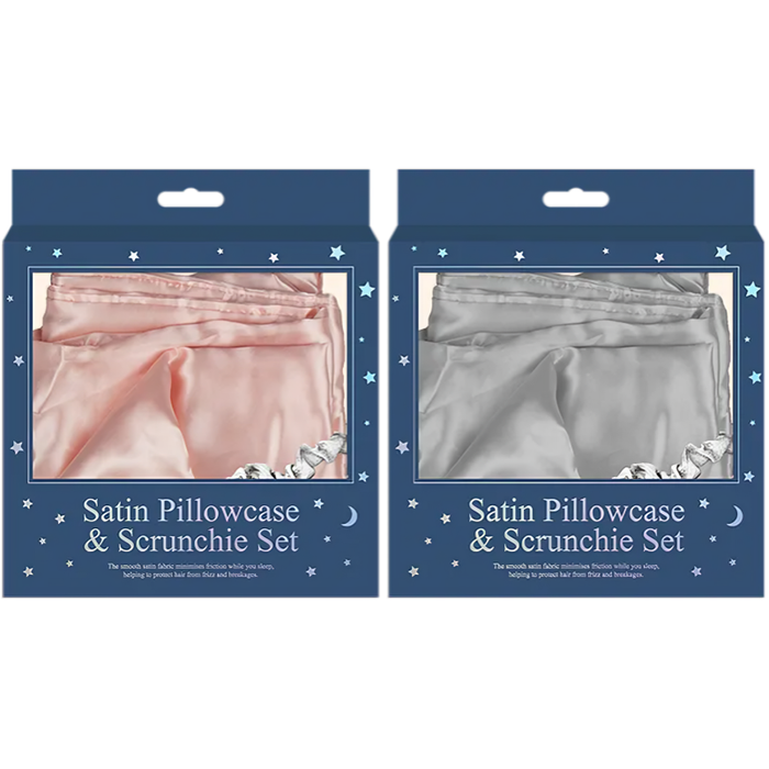 Satin Pillowcase & Scunchie Set (Colour Options)