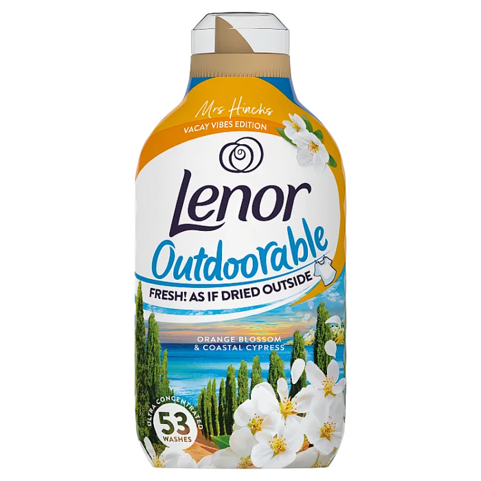 Lenor Outdoorable Mrs Hinch Vacay Vibes Fabric Conditioner 834ml, 53 Washes