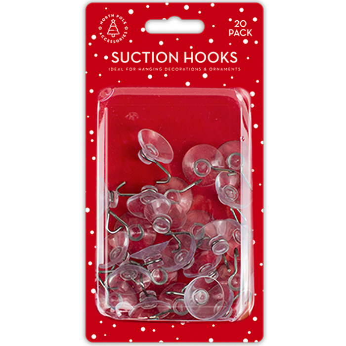 Suction Hooks, 20 Pack