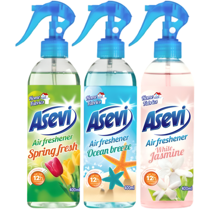 Asevi Air & Fabric Freshener Spray 400ml (Scent Options)