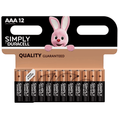 Duracell AAA Batteries, Pack of 12