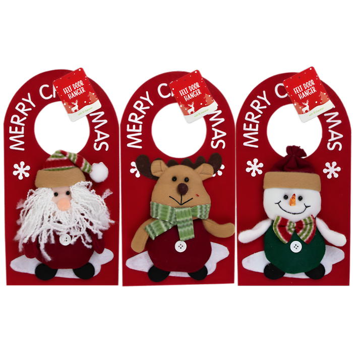 Christmas Felt 3D Door Hanger (Design Options)