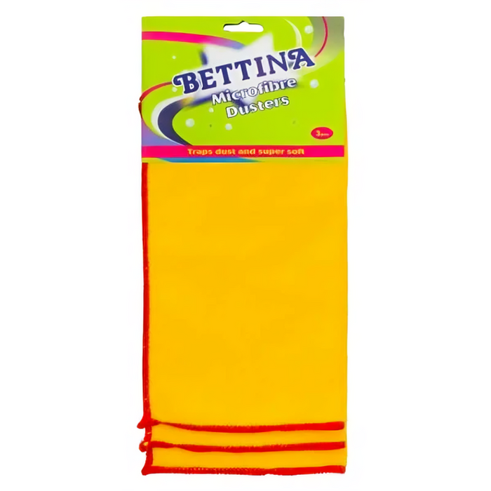 Bettina Microfibre Dusters, 3 Pack