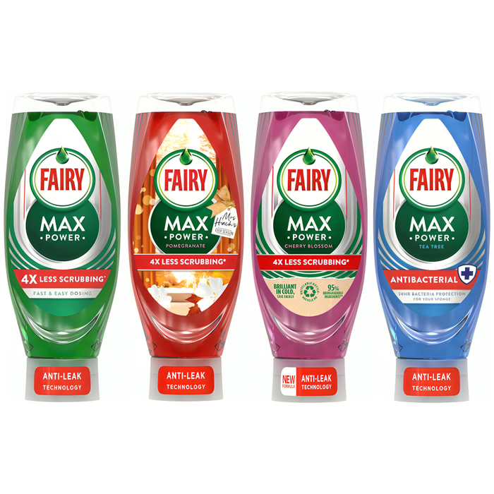 Fairy Washing Up Liquid Max Power 640ml (Scent Options)