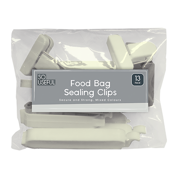 Food Bag Sealing Clips, 13 Pack