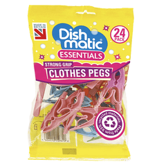 Dishmatic Clothes Pegs, 24 Pack