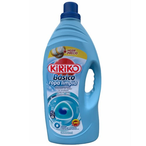 Kiriko Ropa Limpia Detergent Laundry Liquid Detergent 3L, 42 Washes