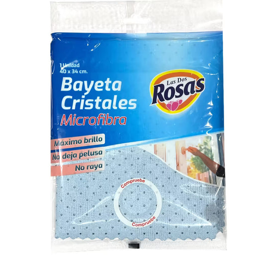Las Dos Rosas Microfibre Glass Cleaning Cloth