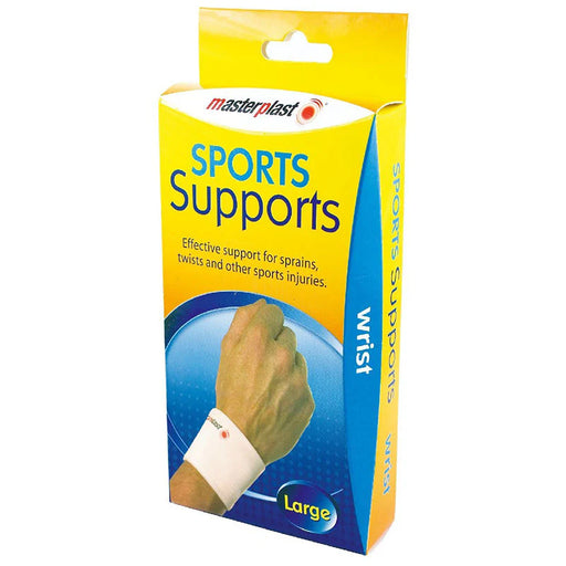 Masterplast Sports Wrist Support adjustable elastic brace in assorted sizes
