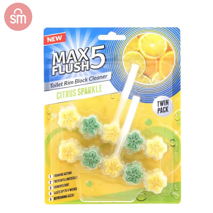 Max Flush Rim Block Citrus Twin Pack