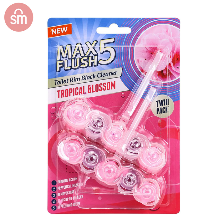 Max Flush Rim Block Tropical Blossom Twin Pack