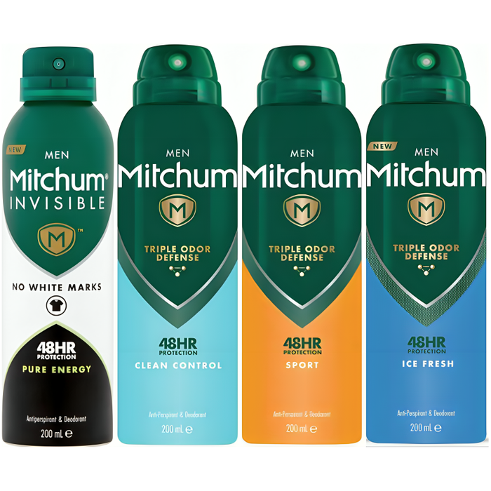 Mitchum Men Anti-Perspirant Spray 200ml (Variant Options)