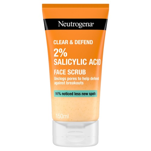 Neutrogena Clear & Defend Face Scrub with 2% Salicylic Acid 150ML