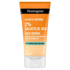 Neutrogena Clear & Defend Face Scrub with 2% Salicylic Acid 150ML