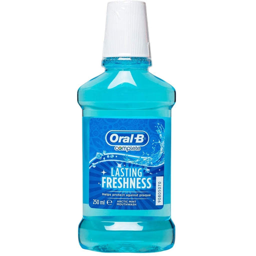 Oral-B Mouthwash Arctic Mint 250ml antibacterial daily mouth rinse bottle