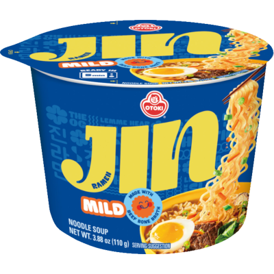 Ottogi Jin Ramen Mild Bowl 110g Korean instant noodle