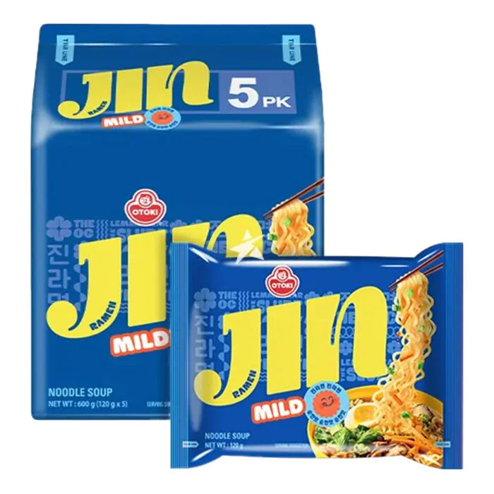 Ottogi Jin Ramyun Mild Ramen Multipack Noodles (120Gx5)