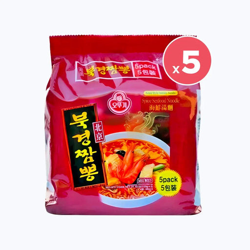 Ottogi Peking Imported Seafood Ramen Multipack 120g Authentic Korean 