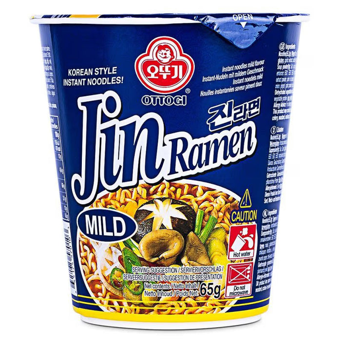 Ottogi Jin Ramyun Instant Mild Ramen Noodle Cup 65g 