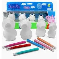 4 x Peppa Pig Colouring Felties – George, Mummy, Daddy & Peppa