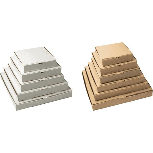 Plain Brown/ white pizza boxes
