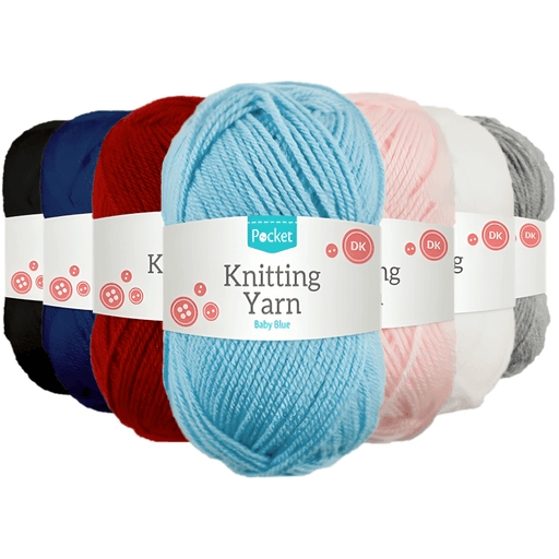 Pocket Acrylic Knitting Yarn 75G With Colour Options