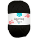 Pocket Black Acrylic Knitting Yarn 75G
