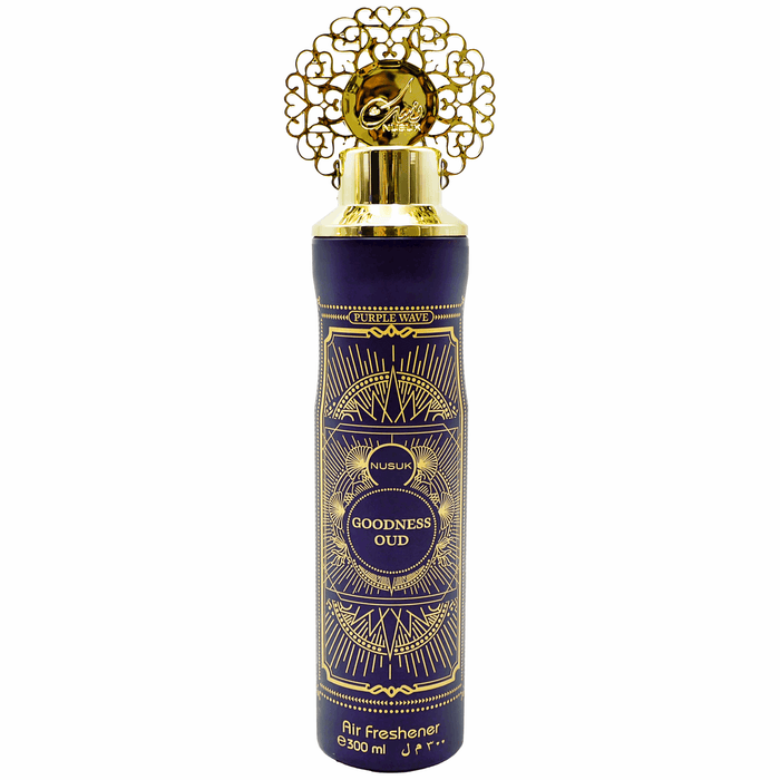 Purple Wave Goodness Oud air freshener with deep aromatic oud notes