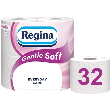 Regina Gentle Soft 3Ply Toilet Tissue, 32 Rolls