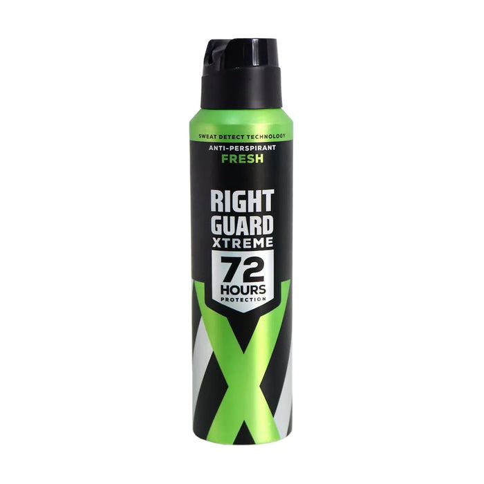 Right Guard Xtreme 72HR Fresh Anti-Perspirant Deodorant Spray 150ml for men UK