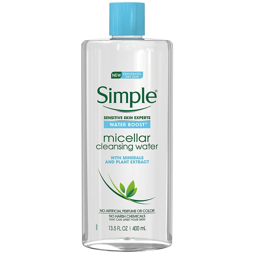 Simple Water Boost Micellar Cleansing Water 400ml for sensitive skin