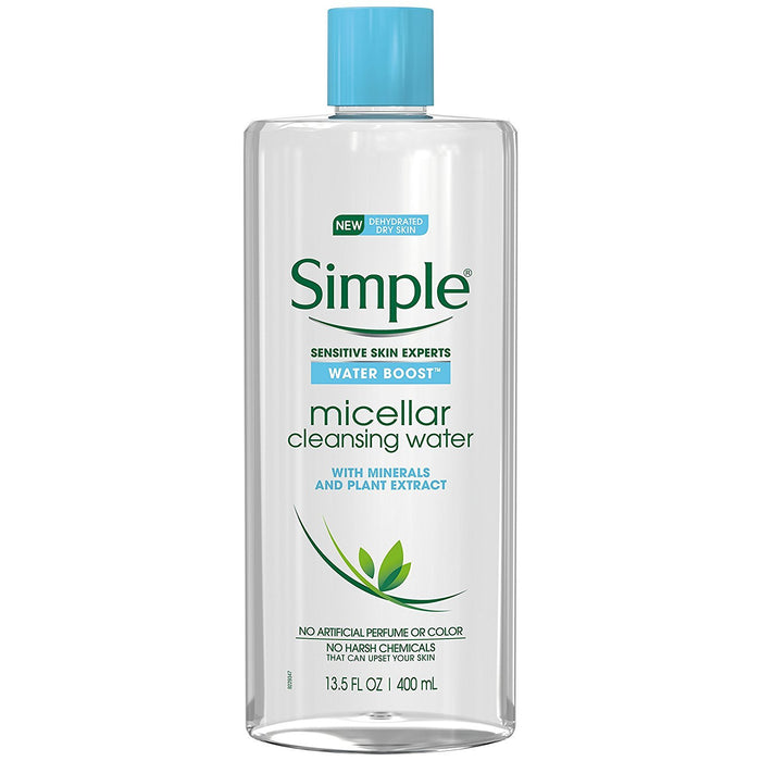 Simple Water Boost Micellar Cleansing Water 400ml for sensitive skin