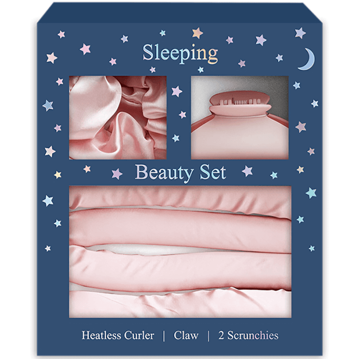 Sleeping Beauty Heatless Curler Gift Set, 4 Piece Set