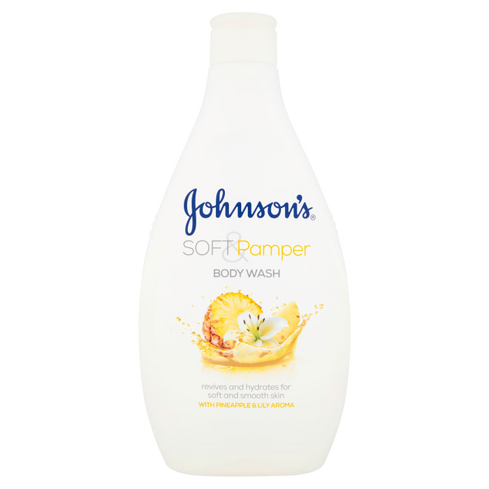 Johnsons Soft Pamper Pineapple & Lily Body Wash 400ml