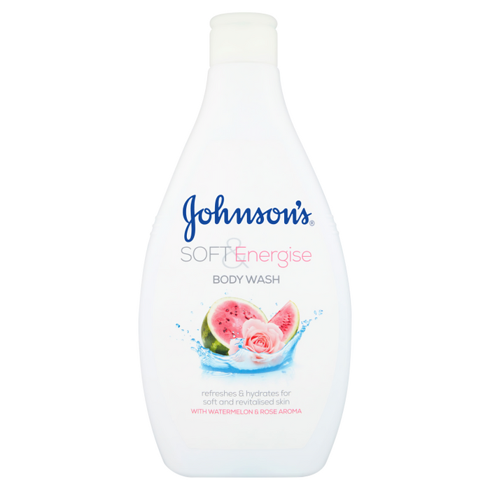 Johnsons Soft Energise Watermelon & Rose Body Wash 400ml