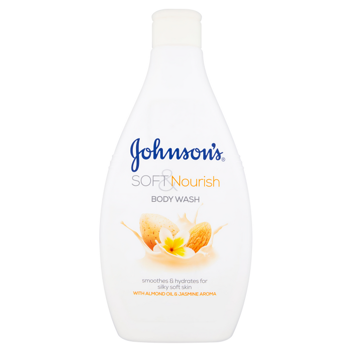 Johnsons Soft Nourish Almond Oil & Jasmine Body Wash 400ml