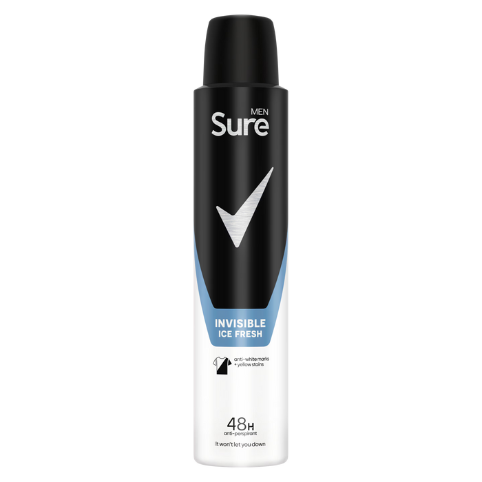 Sure Men Invisible Ice Fresh Anti-Perspirant Aerosol 150ml
