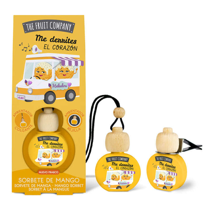 The Fruit Company Mango Sorbet Car Air Freshener 