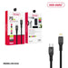 Type C to Lightning 20W fast charging cable nylon braided black 1.5 metre Apple MFi certified