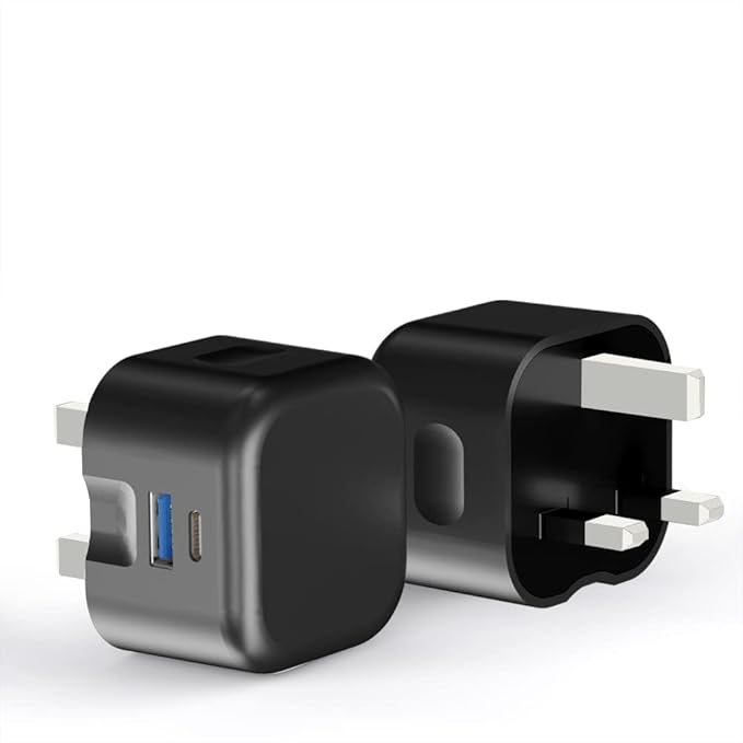 Ven Dens 20W USB-C Fast Charger Plug With Power Delivery Support in Black
